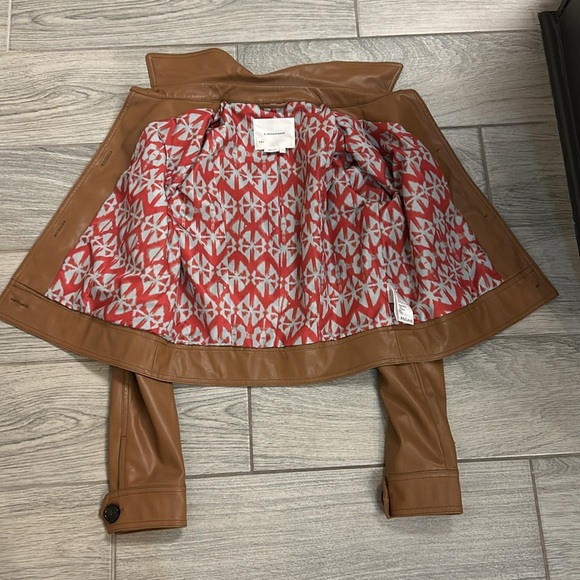 Anthropologie Katy Cropped Faux Leather Jacket - Picture 9 of 12